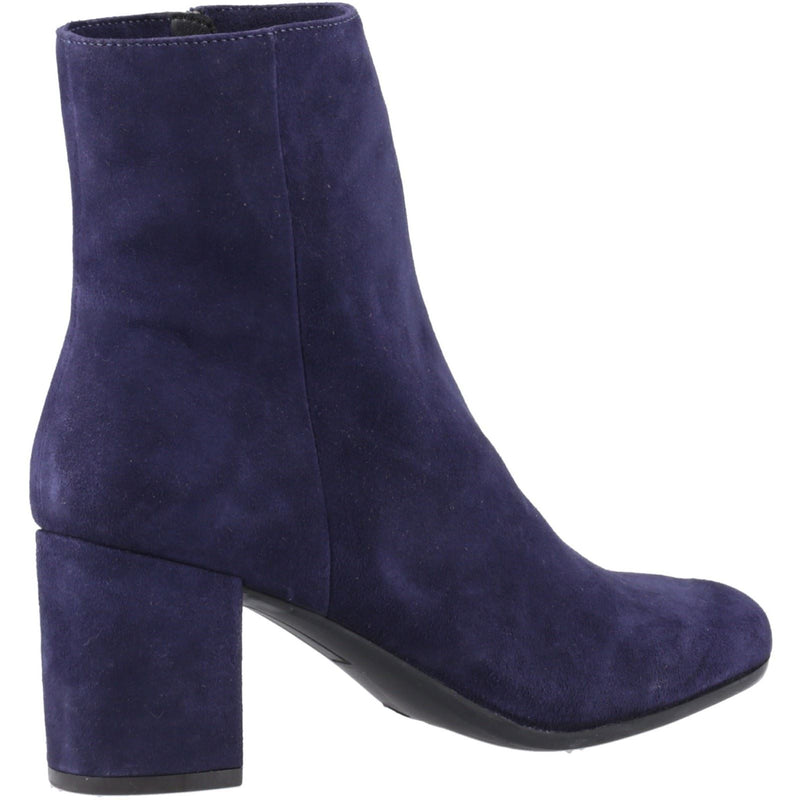 Hush Puppies Octavia Femmes Bottines À Talons En Daim Bleu Marine