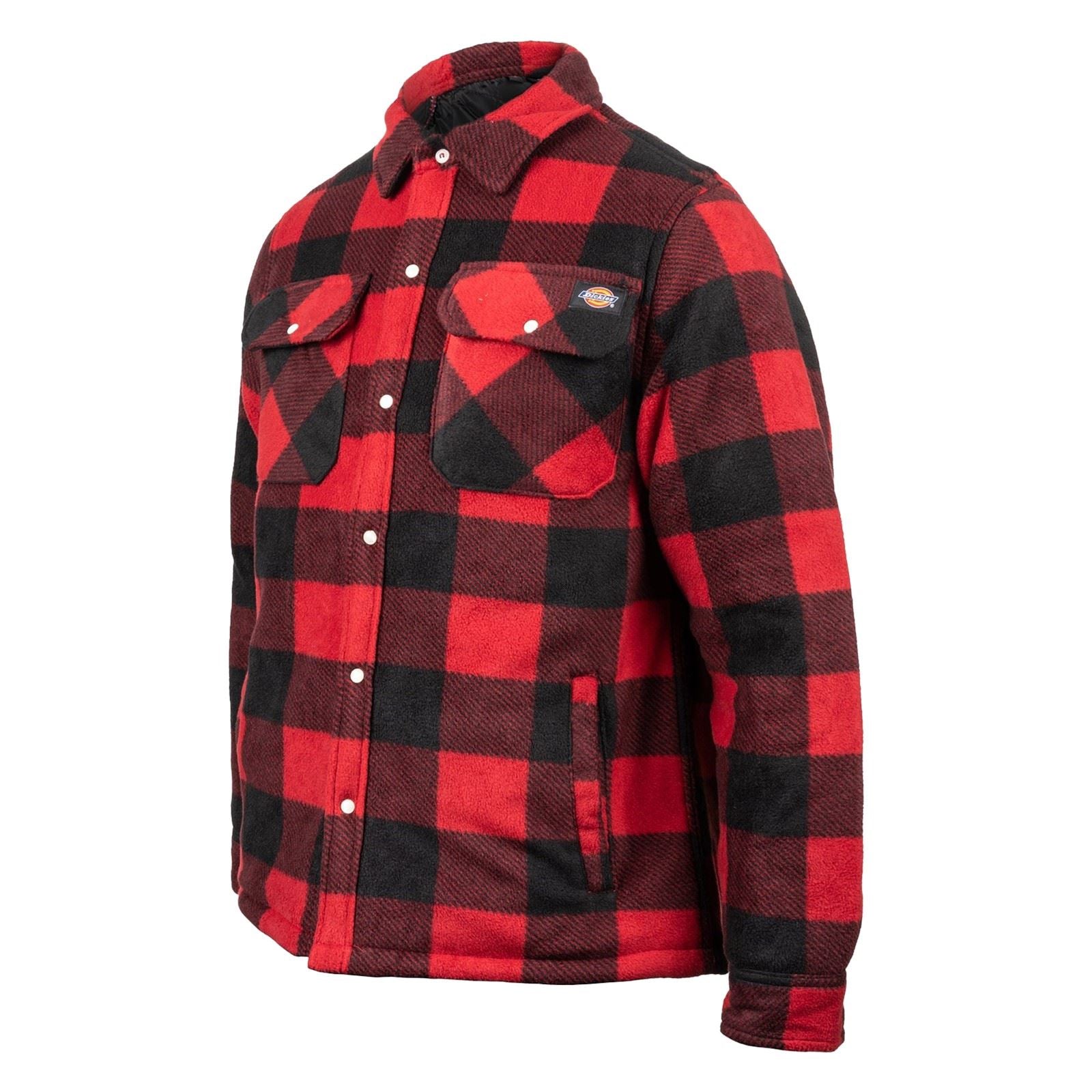 Dickies Portland Chemise Décontractée Rouge En Polyester Pour Homme