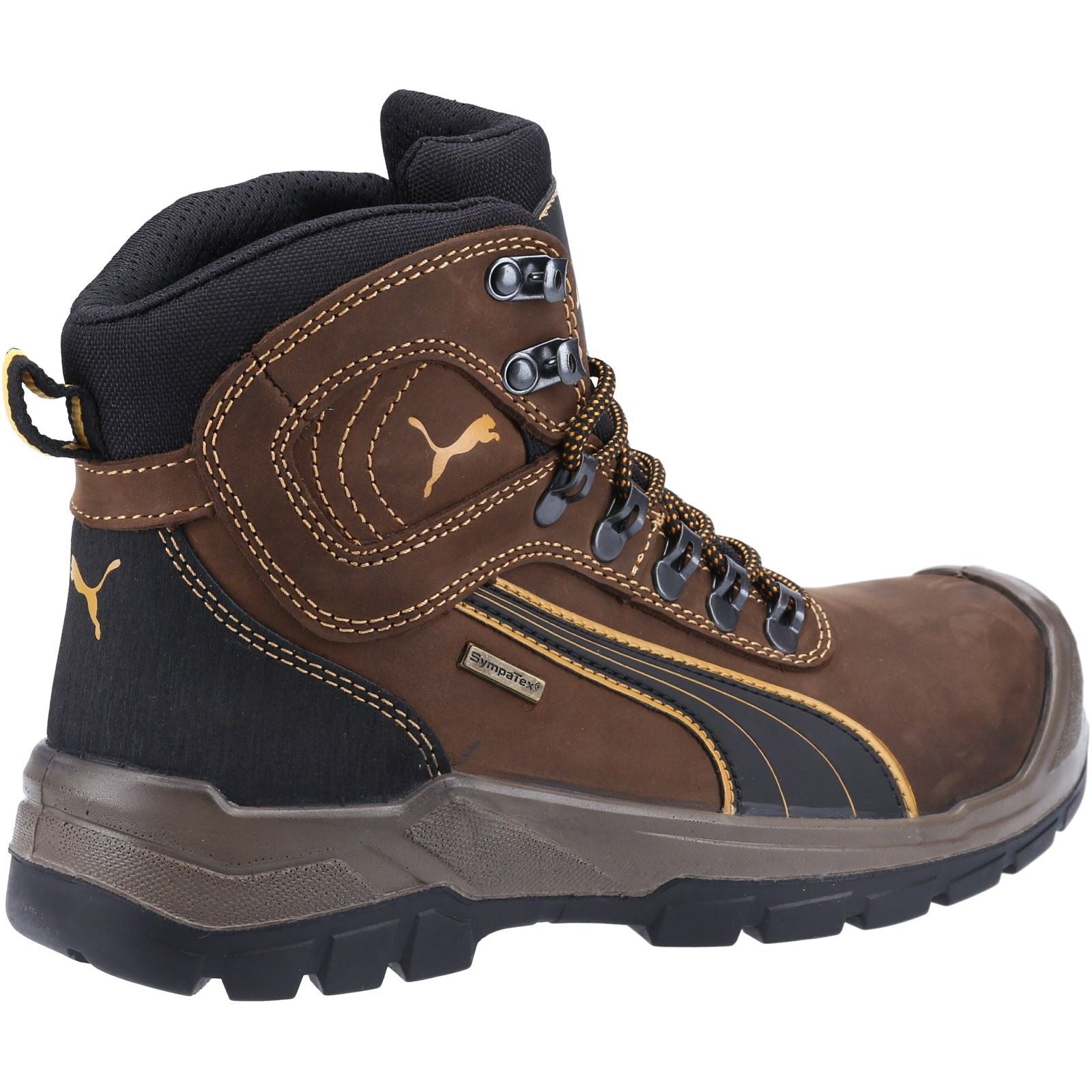 Puma Safety  Bottes De Sécurité En Cuir Marron Sierra Nervada Mid