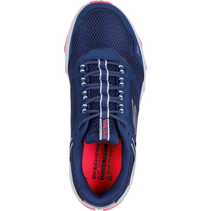 Skechers Performance GO RUN Trail Altitude 2.0 Ravine Chaussures De Sport Pour Femmes En Cuir Bleu Marine/orange