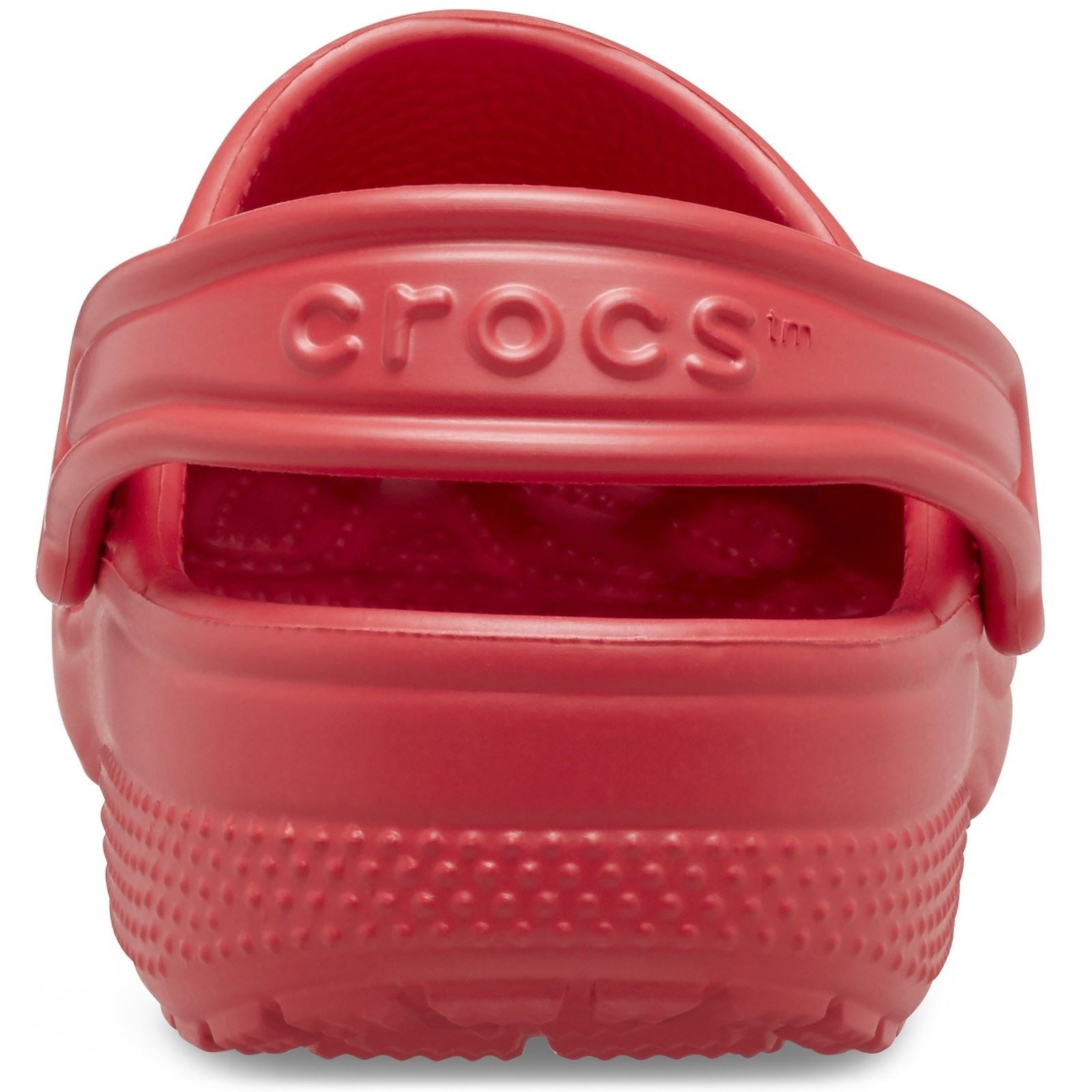 Crocs Kids' Classic Mocassins Rouges En Thermoplastique.