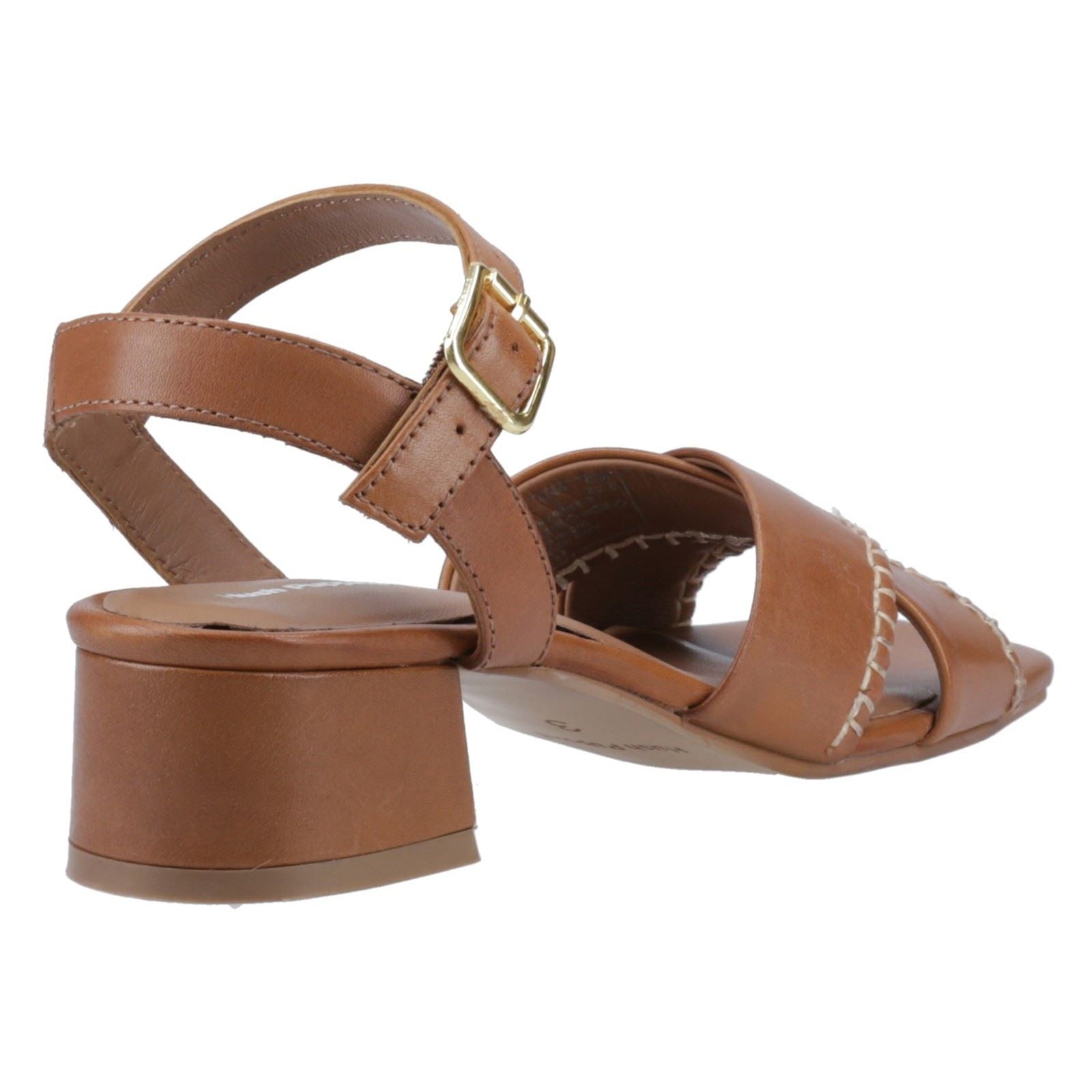 Hush Puppies Lyla Heeled Sandales En Cuir Pour Femme Couleur Tan