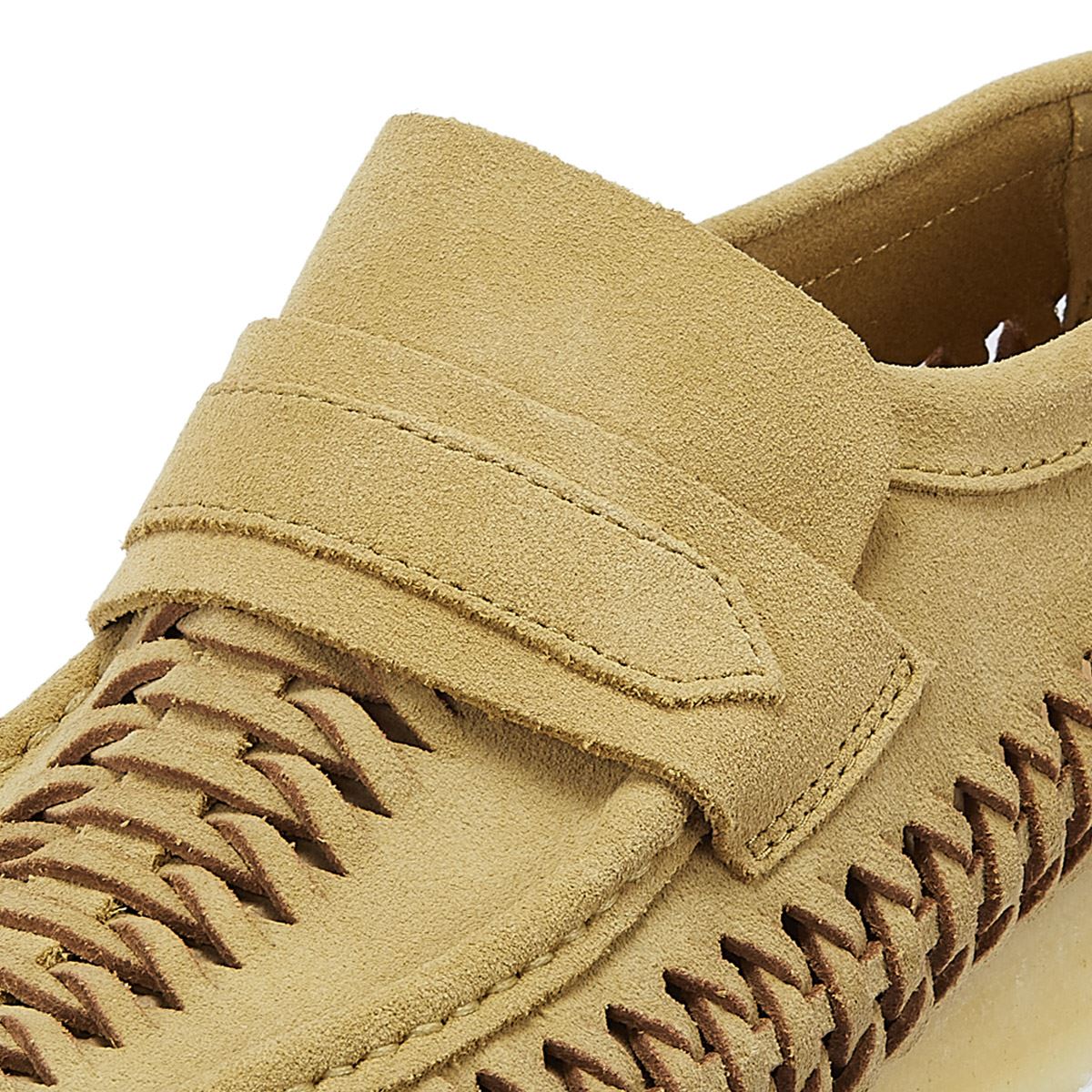 Clarks Originals Wallabee Loafer Weave Suede Mocassins Homme En Érable