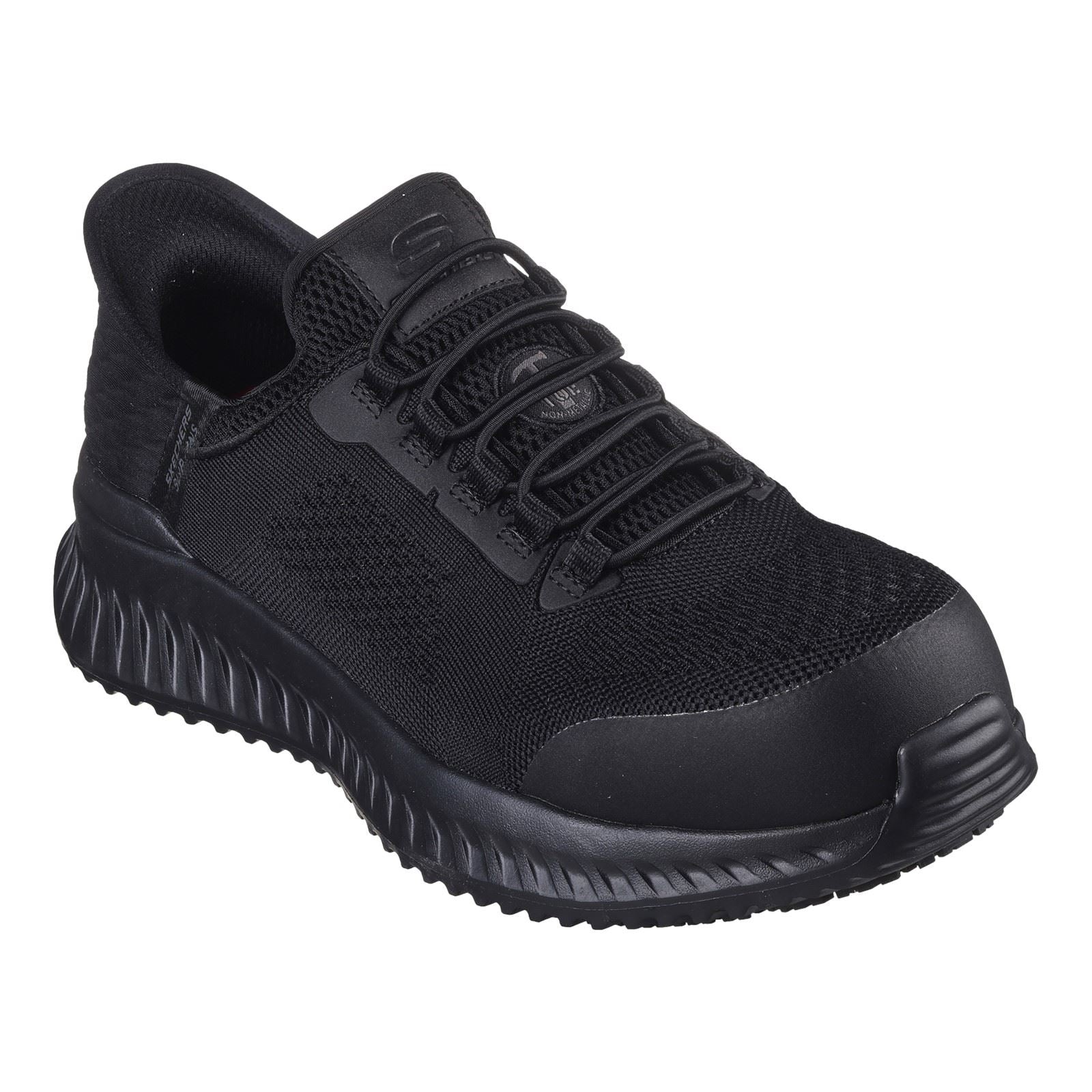 Skechers Workwear Tilido Fletchit CT Baskets De Sécurité Noires Pour Hommes En Textile