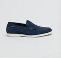 Ben Sherman Amarillo Chaussures Basses Bleues Pour Hommes En Suède