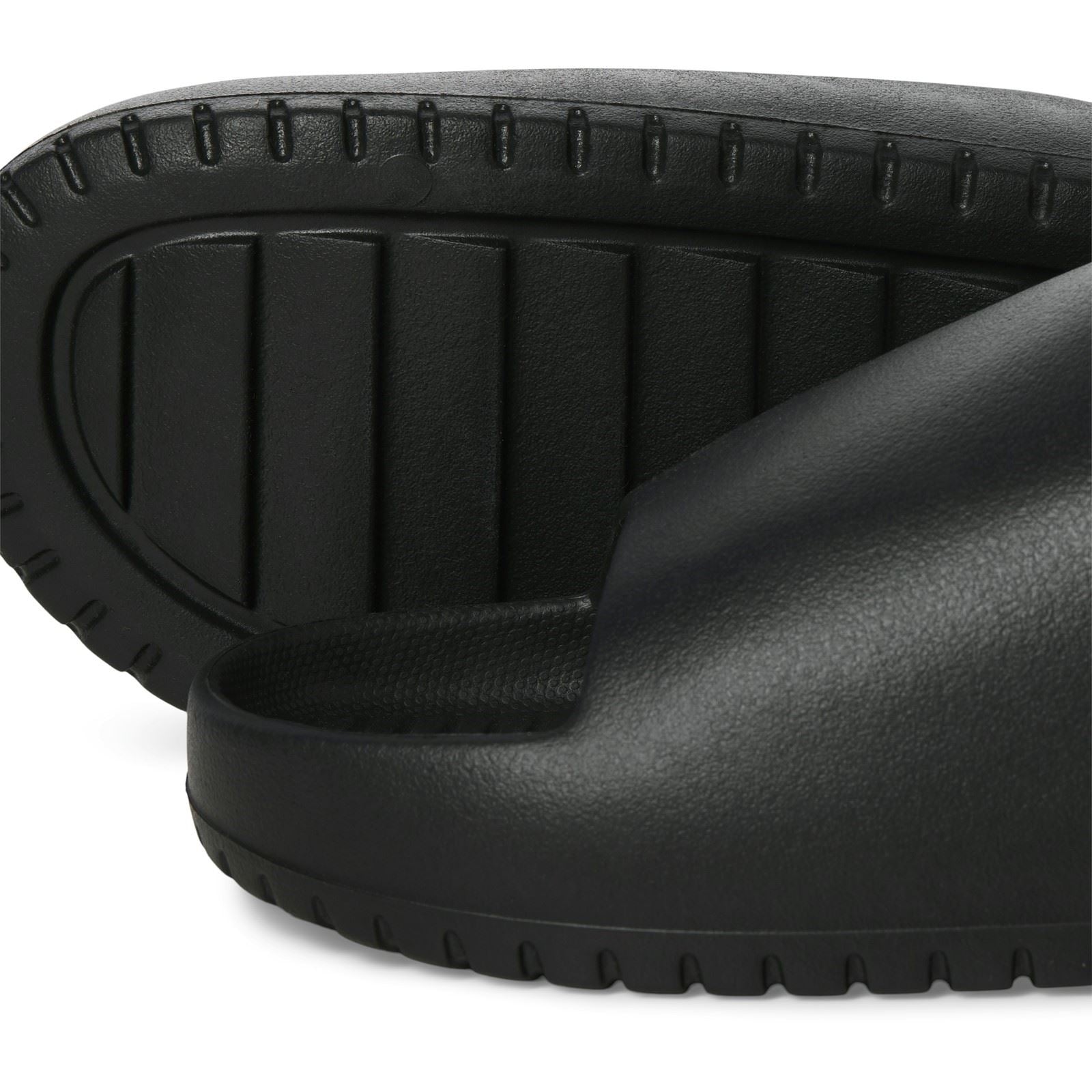 Jack & Jones Ripple Moulded Tongs Pour Hommes Eva Anthracite