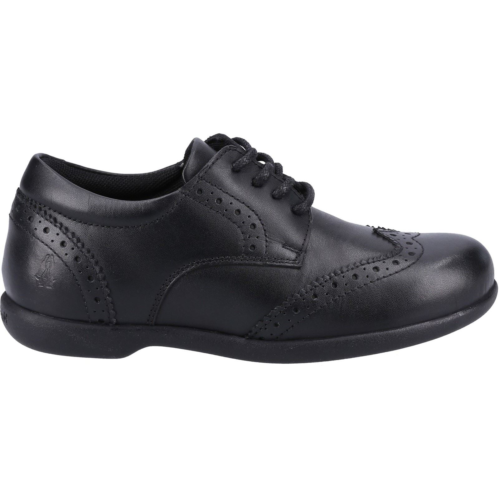 Hush Puppies Bridget SNR Chaussures Noires Pour Filles En Cuir