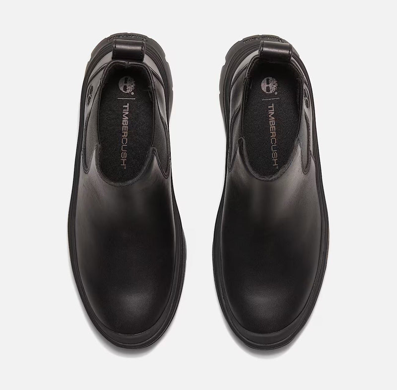 Timberland Roxie Lane Chelsea Bottes Noires En Cuir Pour Femmes