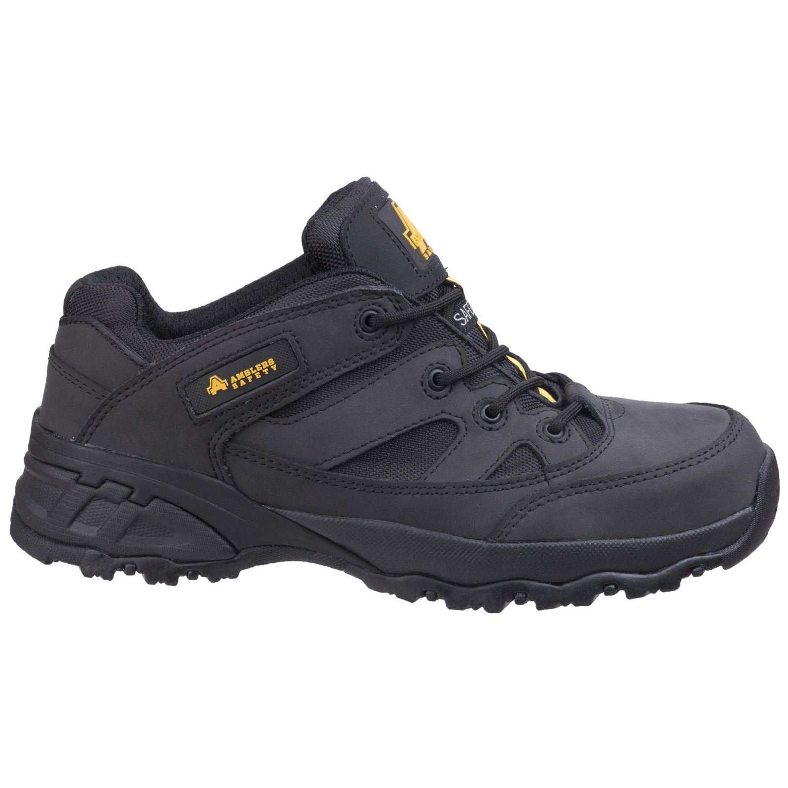 Amblers Safety  Baskets De Sécurité En Nubuck Noir Fs68C