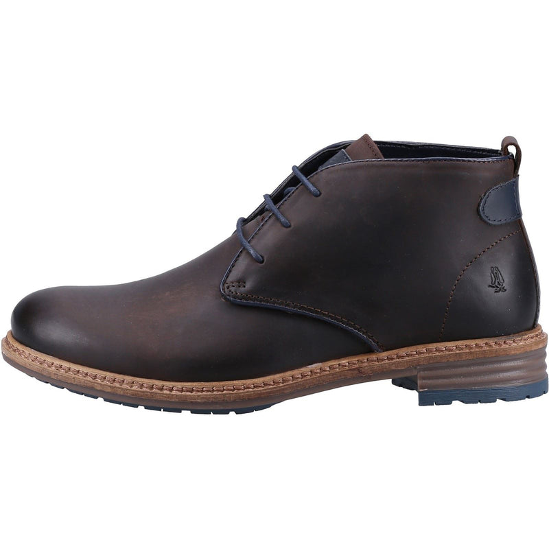 Hush Puppies Jonas Chukka Bottes En Cuir Marron Pour Hommes