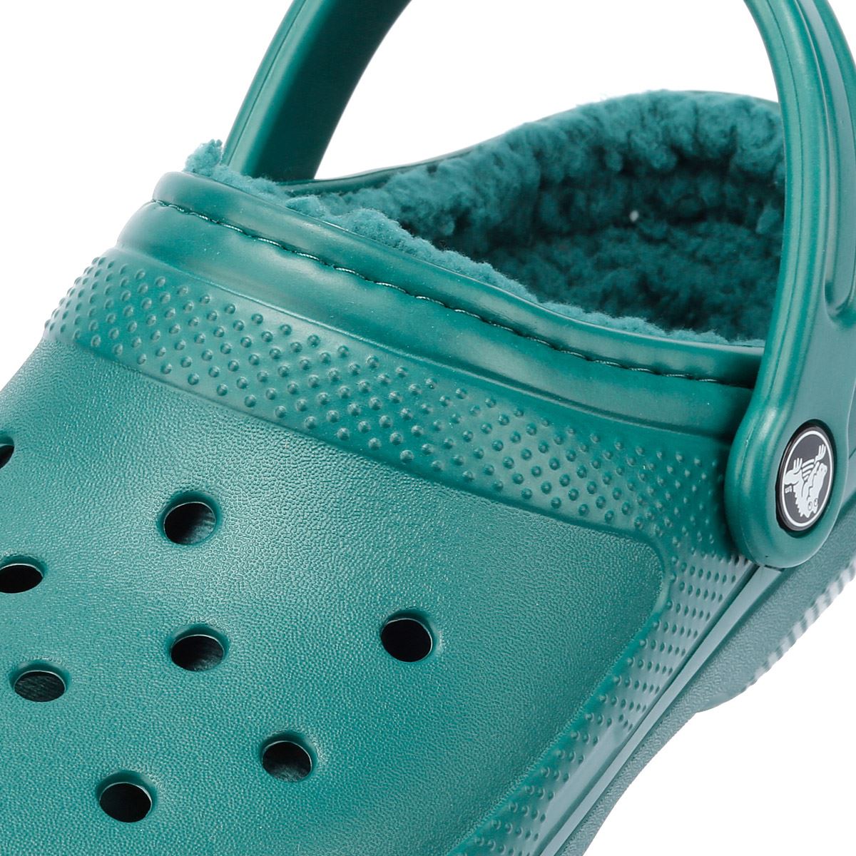 Crocs Classic Lined Sandales Vertes Pour Femmes
