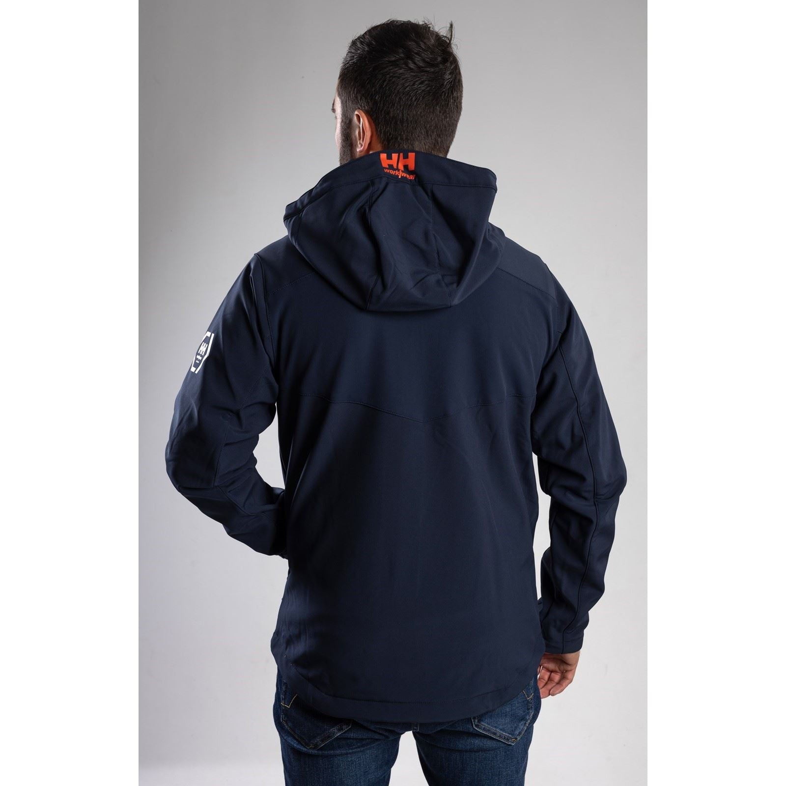 Helly Hansen Workwear Chelsea Evolution Softs SweatShirt À Capuche Bleu Unisexe En Polyester Pour Adultes