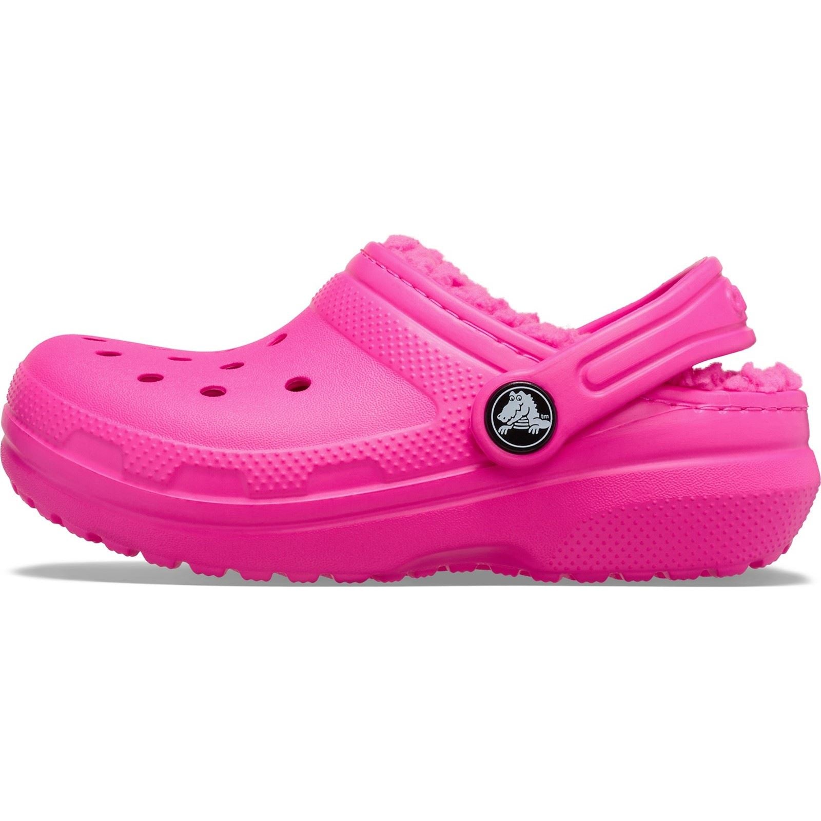 Crocs Classic Lined Sabots En Plastique Thermoplastique Unisexe Pour Enfants De Couleur Rose