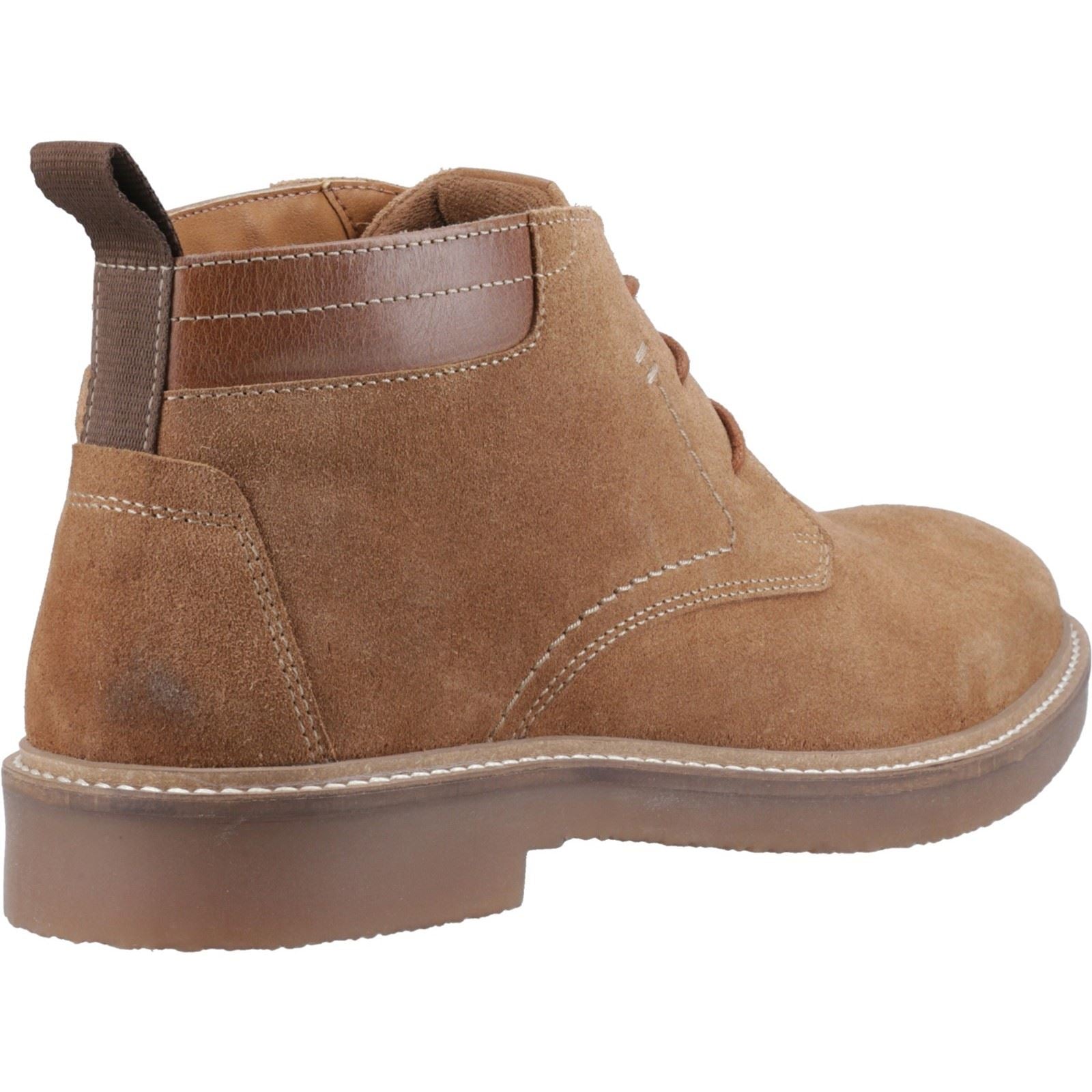 Hush Puppies Gideon Bottines Pour Homme En Daim Marron Clair