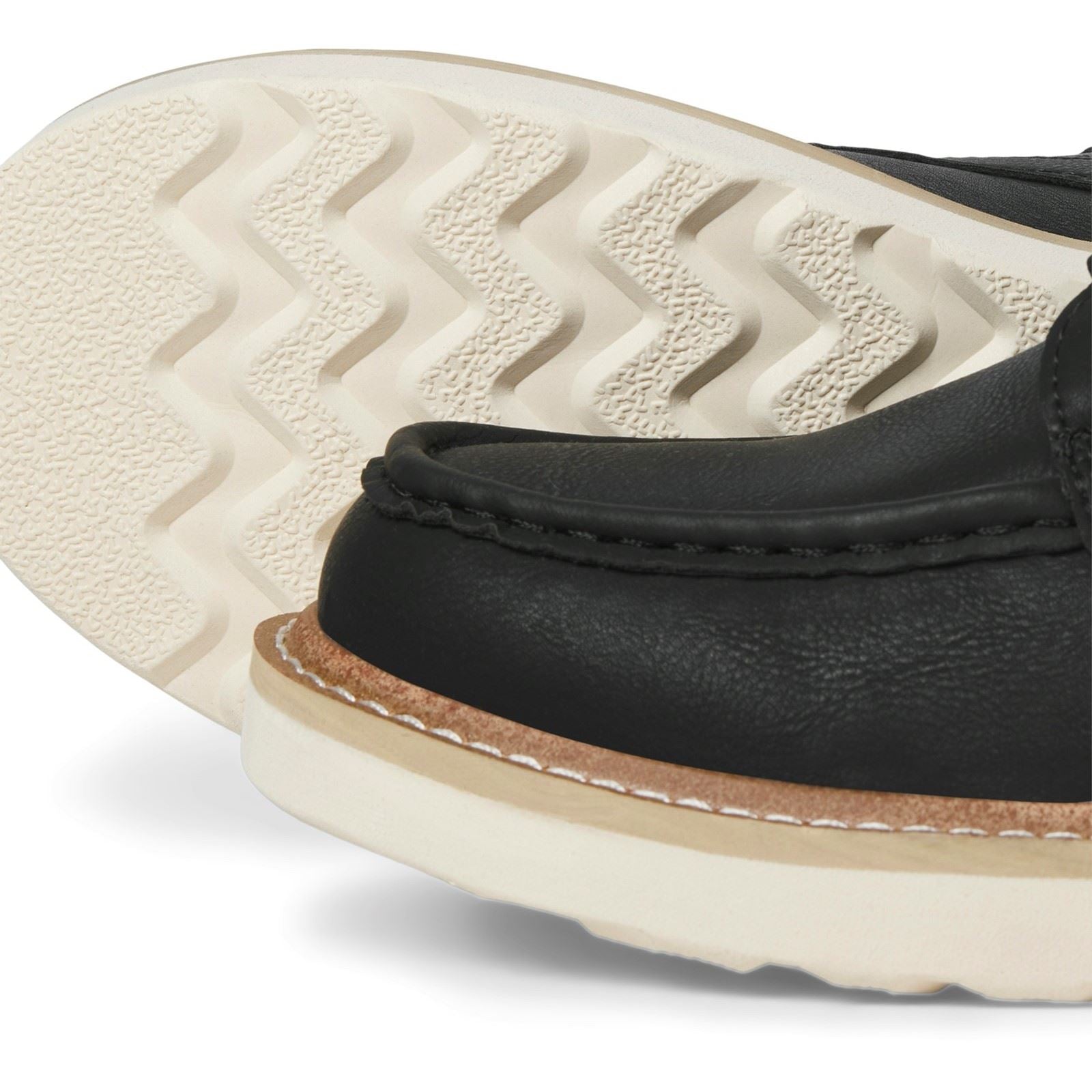 Jack & Jones Archway Moc Bottes De Chelsea Anthracite En Polyuréthane Pour Hommes