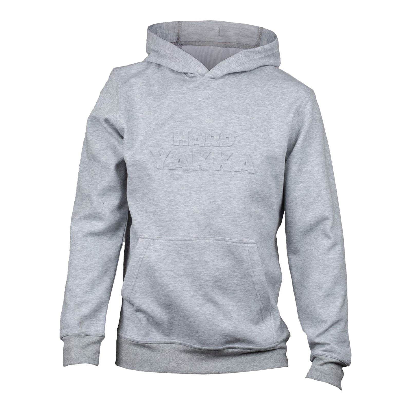 Hard Yakka Embossed Pullover Sweat À Capuche Gris En Coton Pour Homme
