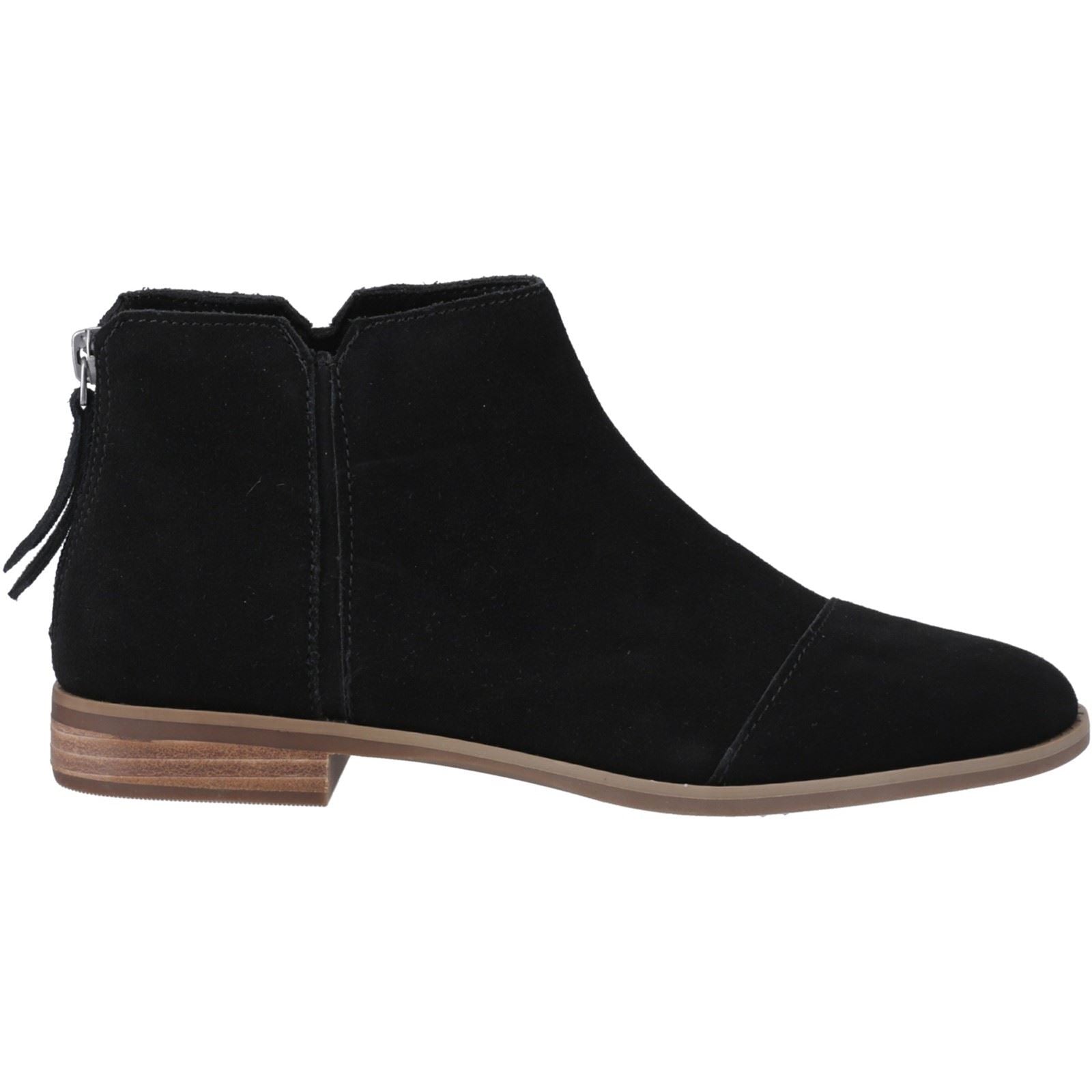TOMS Rylie Bottes En Cuir Noires Pour Femmes