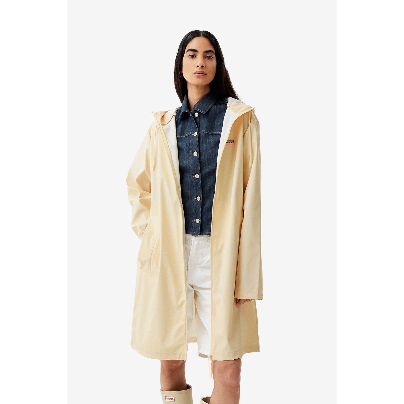 Hunter Andrea Manteau De Pluie Gris Unisexe Pour Adultes