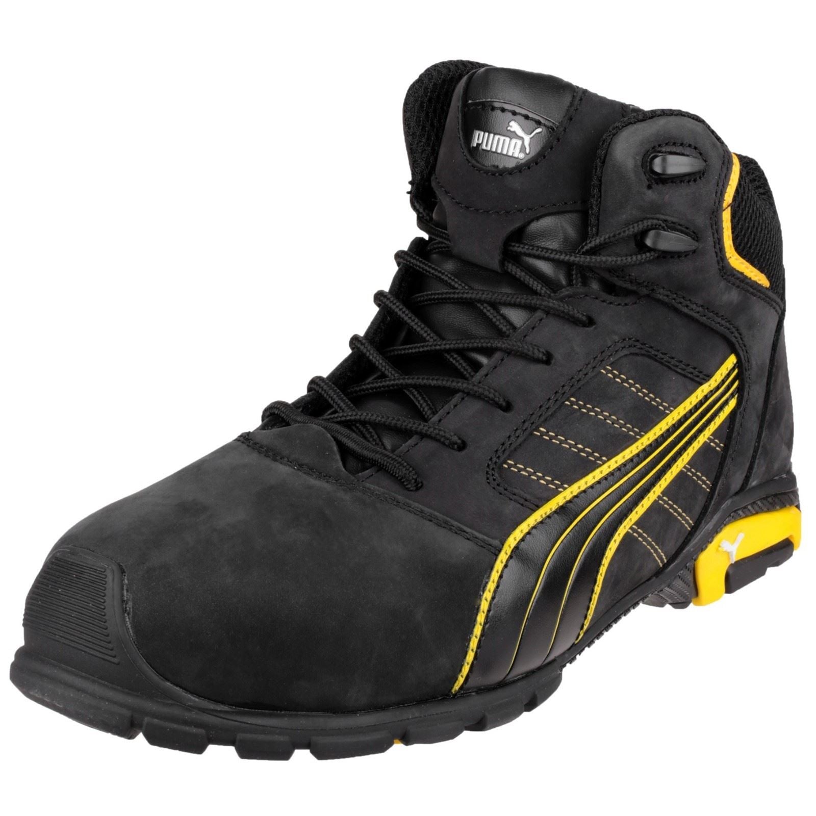 Puma Safety  Bottes De Sécurité En Cuir Noir Amsterdam Mid