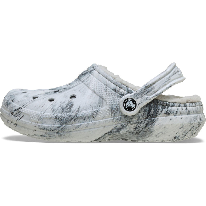 Crocs Classic Lined Clog Sabots En Swirl Gris Pour Femmes En Thermoplastique