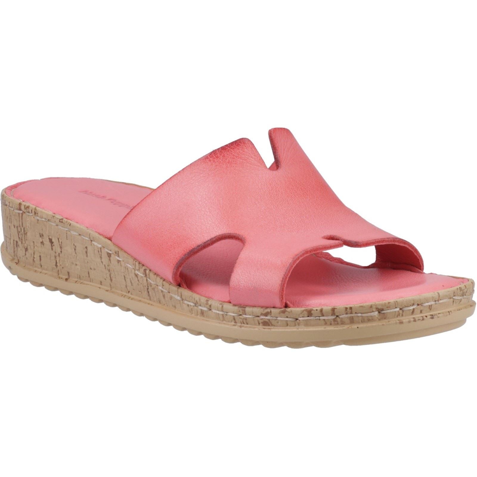 Hush Puppies Eloise Sandales En Cuir Pour Femmes, Couleur Corail