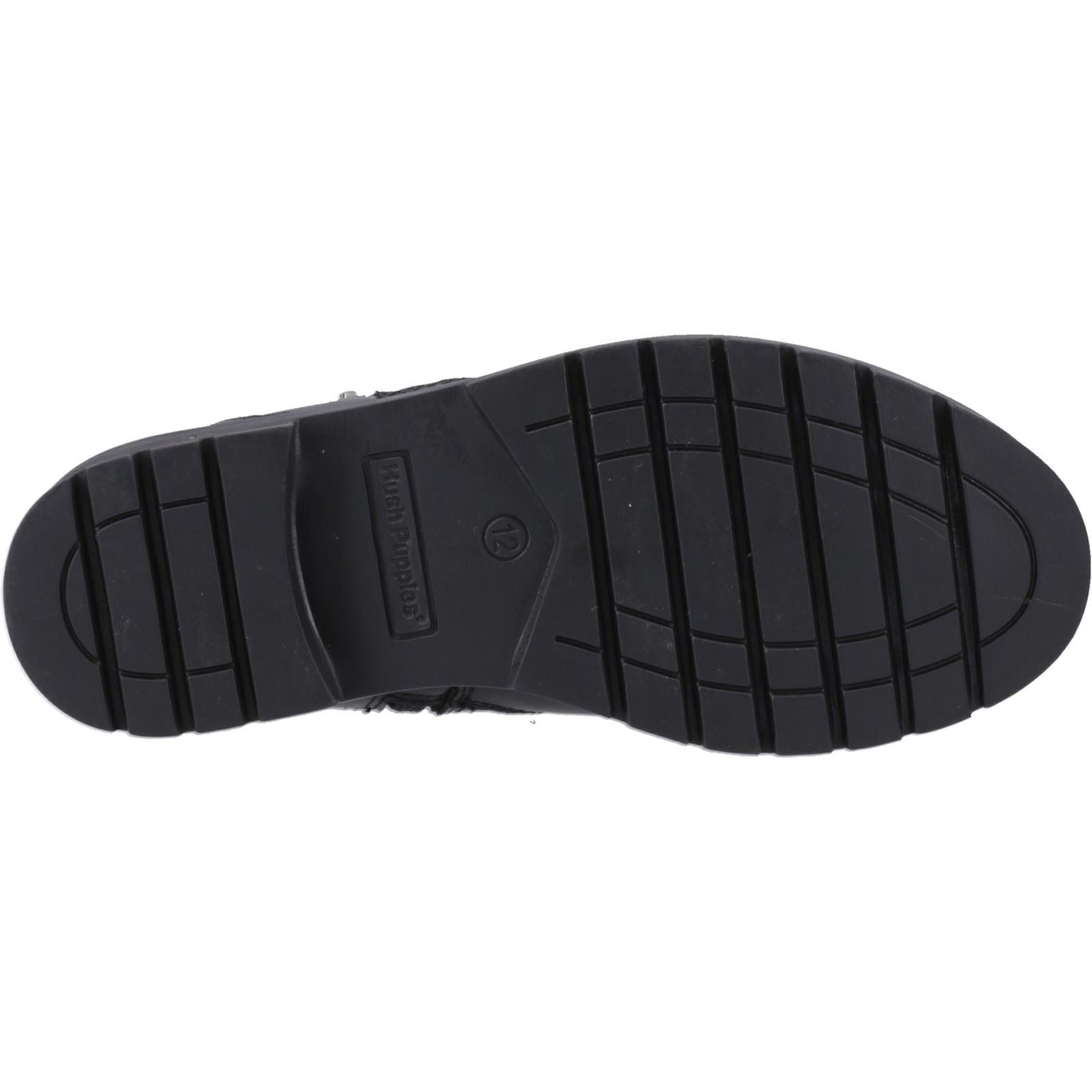 Hush Puppies Liana Chaussures Noires Pour Filles En Cuir
