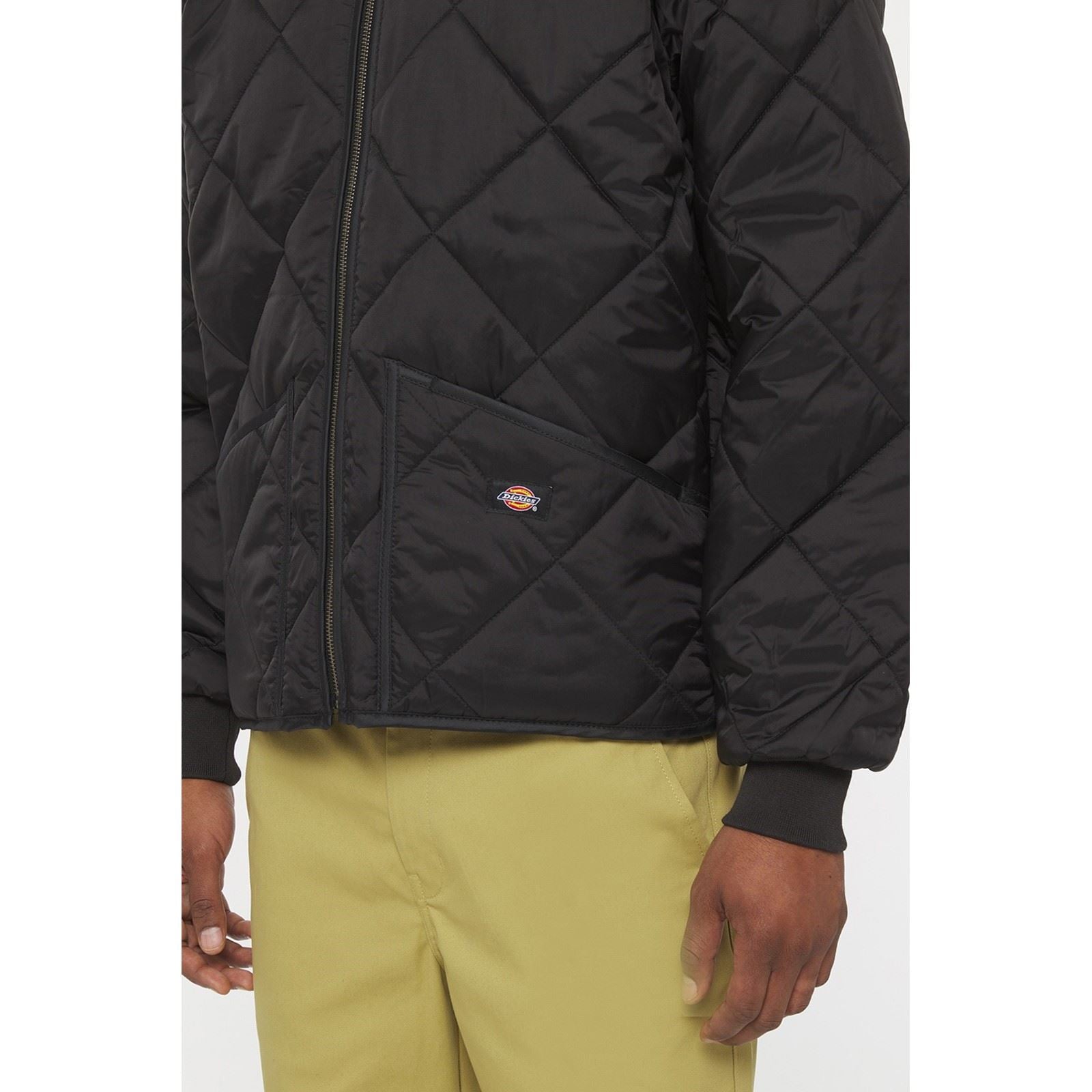 Dickies Diamond Veste Matelassée Noire Pour Homme