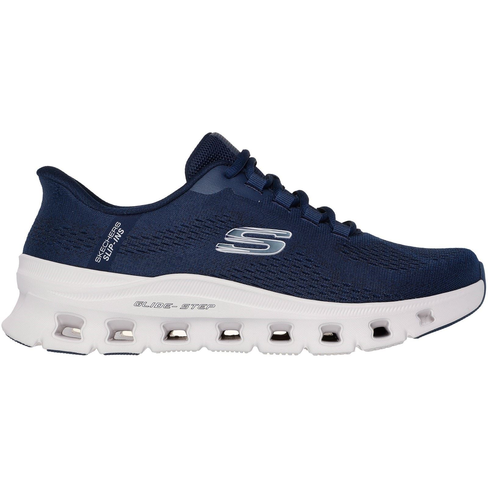 Skechers Glide-Step Pro Elron Chaussures De Sport Pour Hommes En Toile Bleu Marine