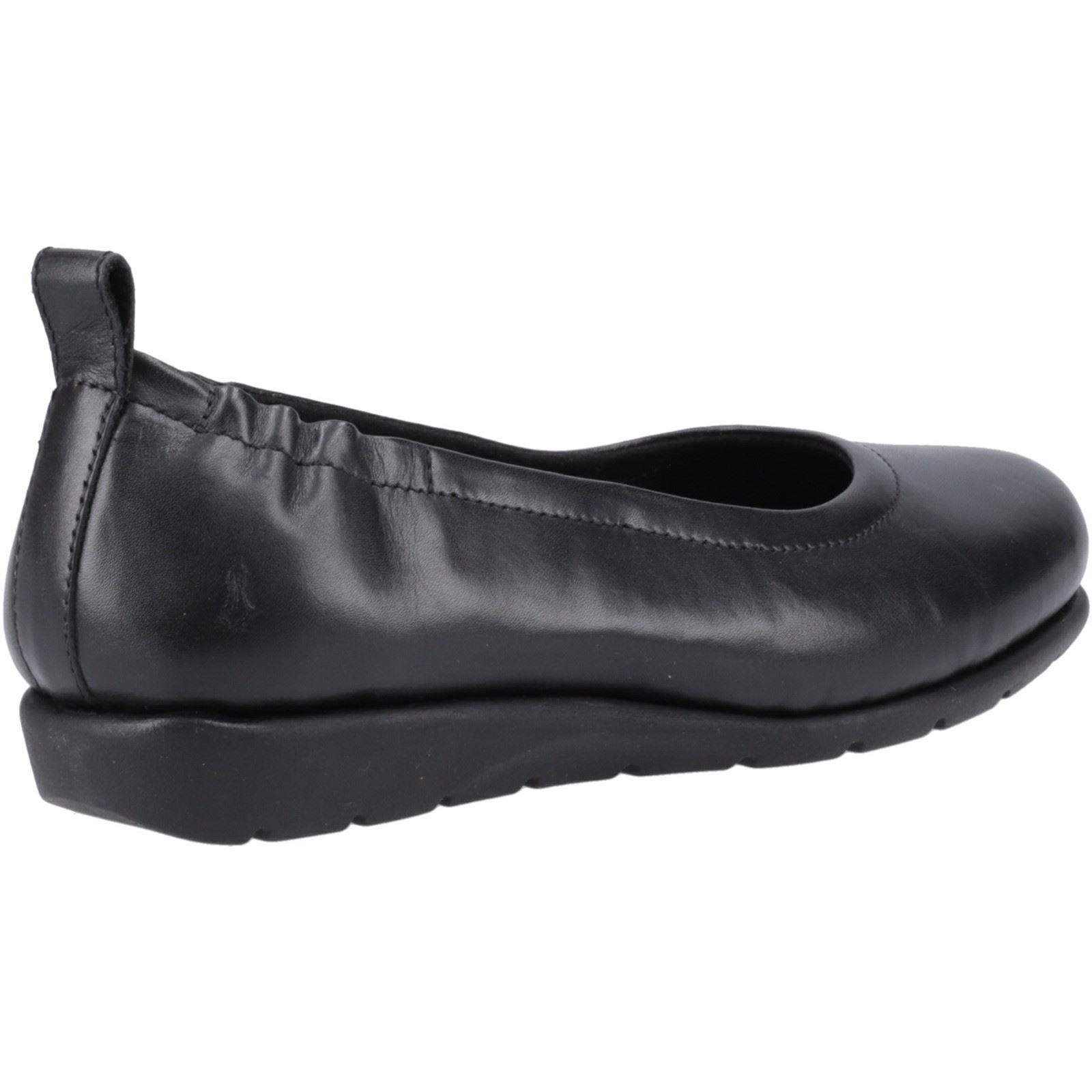 Hush Puppies Skylar Flats En Cuir Pour Femmes Noir
