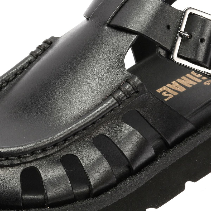Clarks Originals Meadow Buckle Sandales Noires Pour Femmes En Cuir