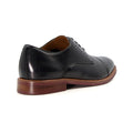 Dune Savion Chaussures Oxford Noires En Cuir Pour Hommes