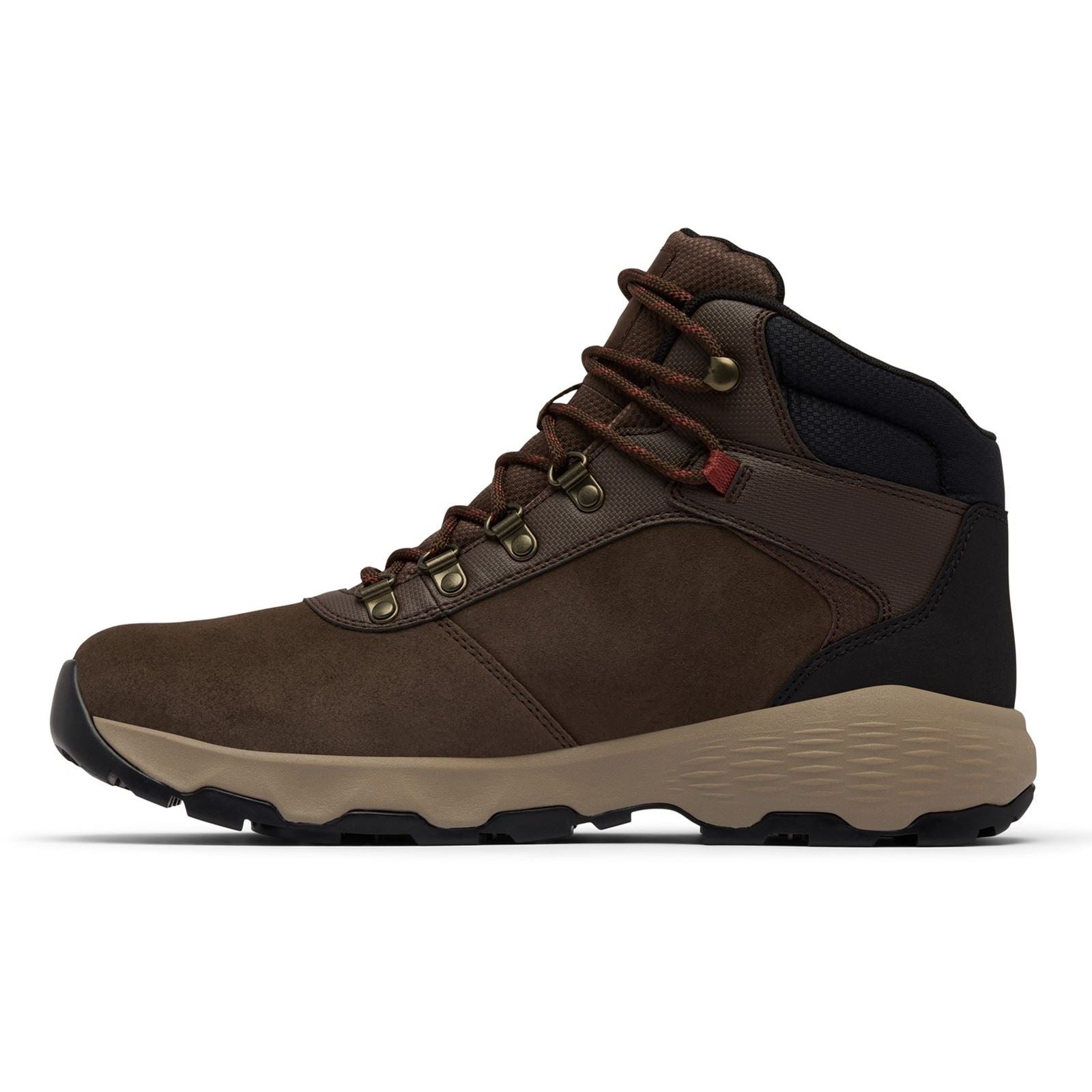 Columbia Newton Wander Bottes De Randonnée Suède En Cordovan/Épice Pour Homme