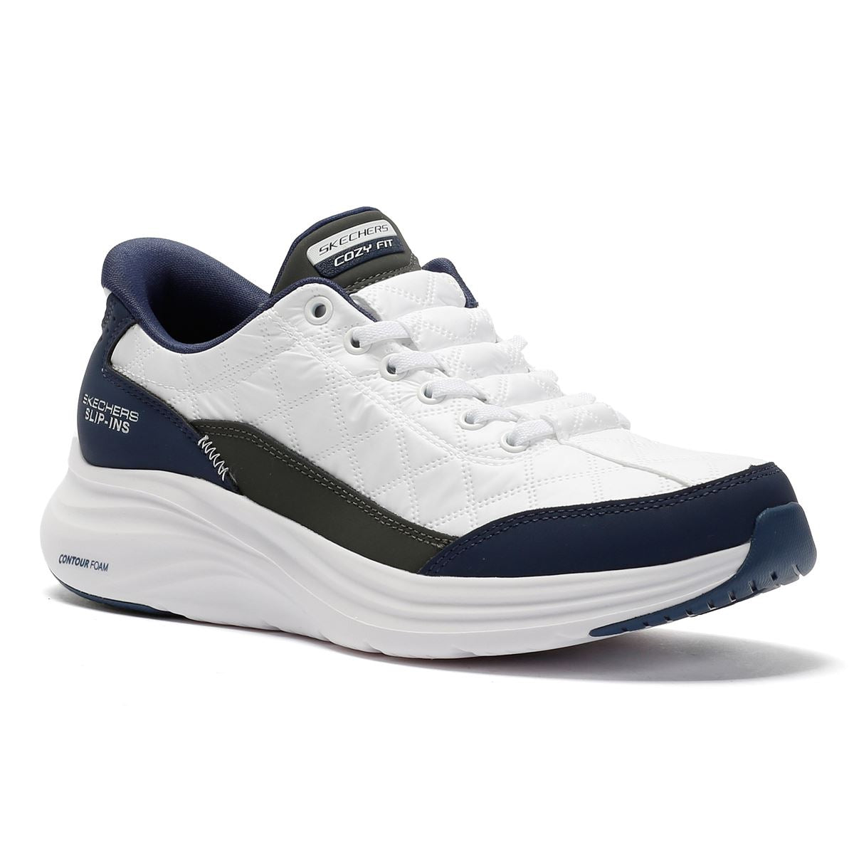 Skechers Slip-Ins Contour Foam Cozy Fit Baskets Blanches Pour Femmes