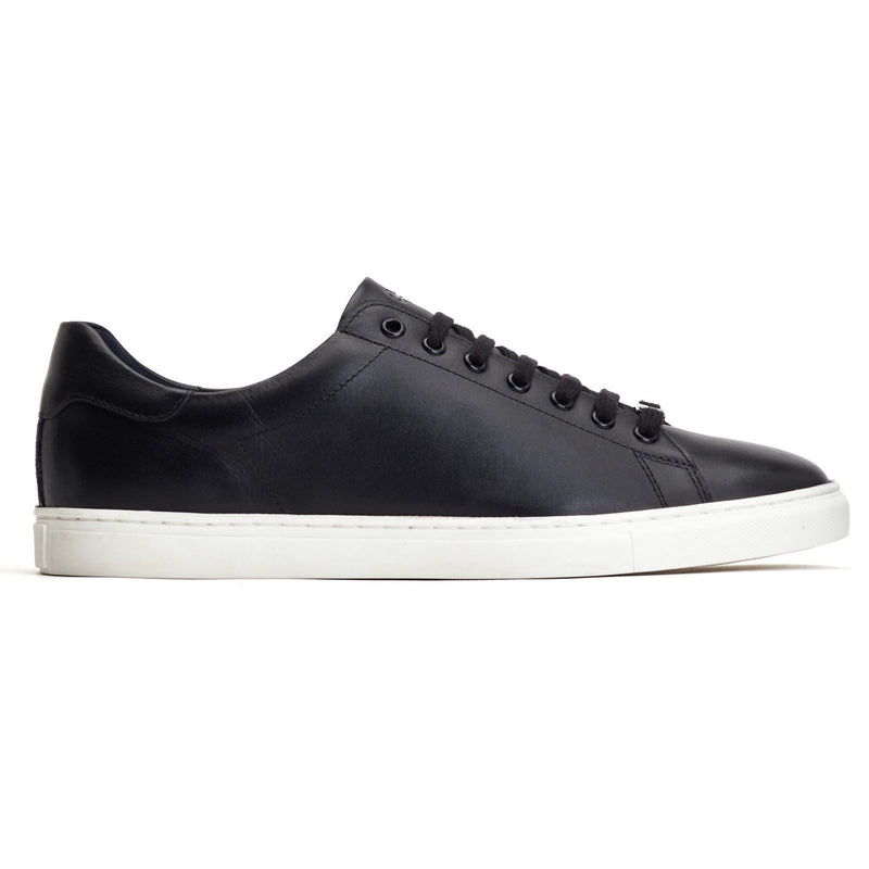 Base London Tucker Baskets Noires En Cuir Pour Hommes