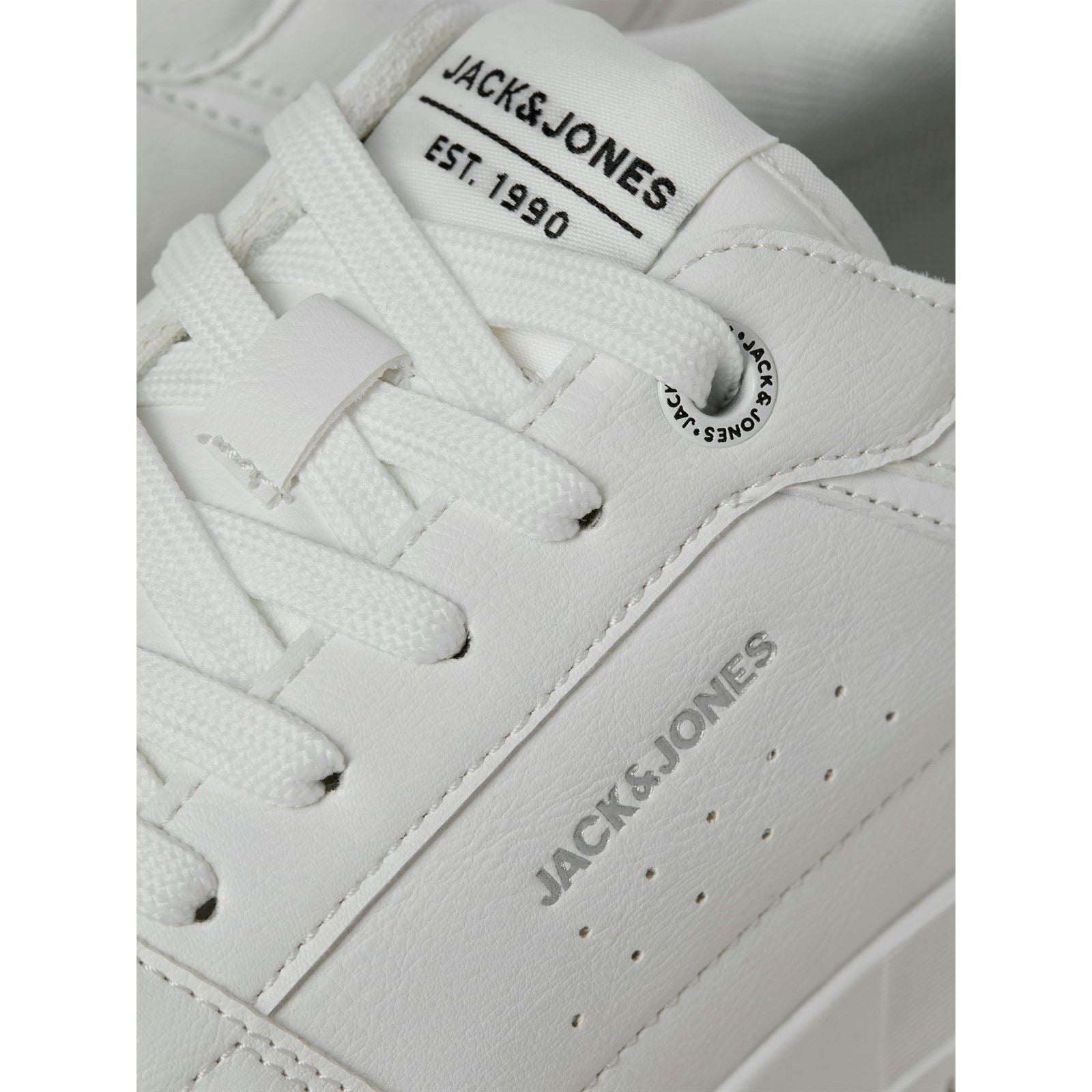 Jack & Jones Ealing Chaussures De Sport Pour Hommes En Polyuréthane Blanc Argenté