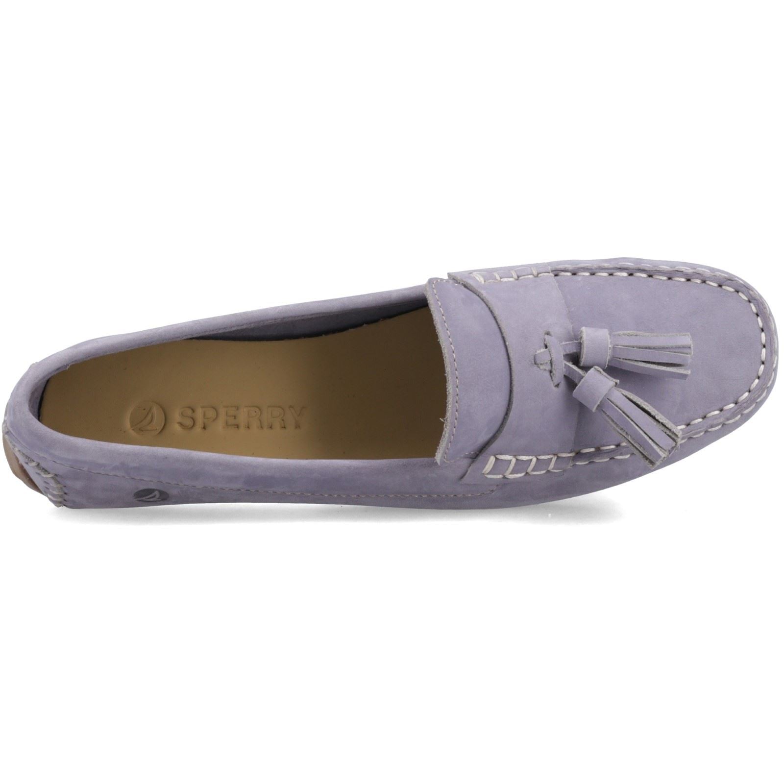 Sperry Salvador Slip On Mocassins En Nubuck Pour Femmes Lilas