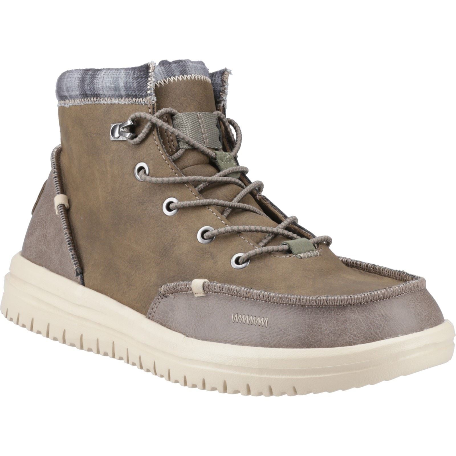 HEYDUDE Bradley Classic Bottes En Cuir Pour Hommes En Noyer