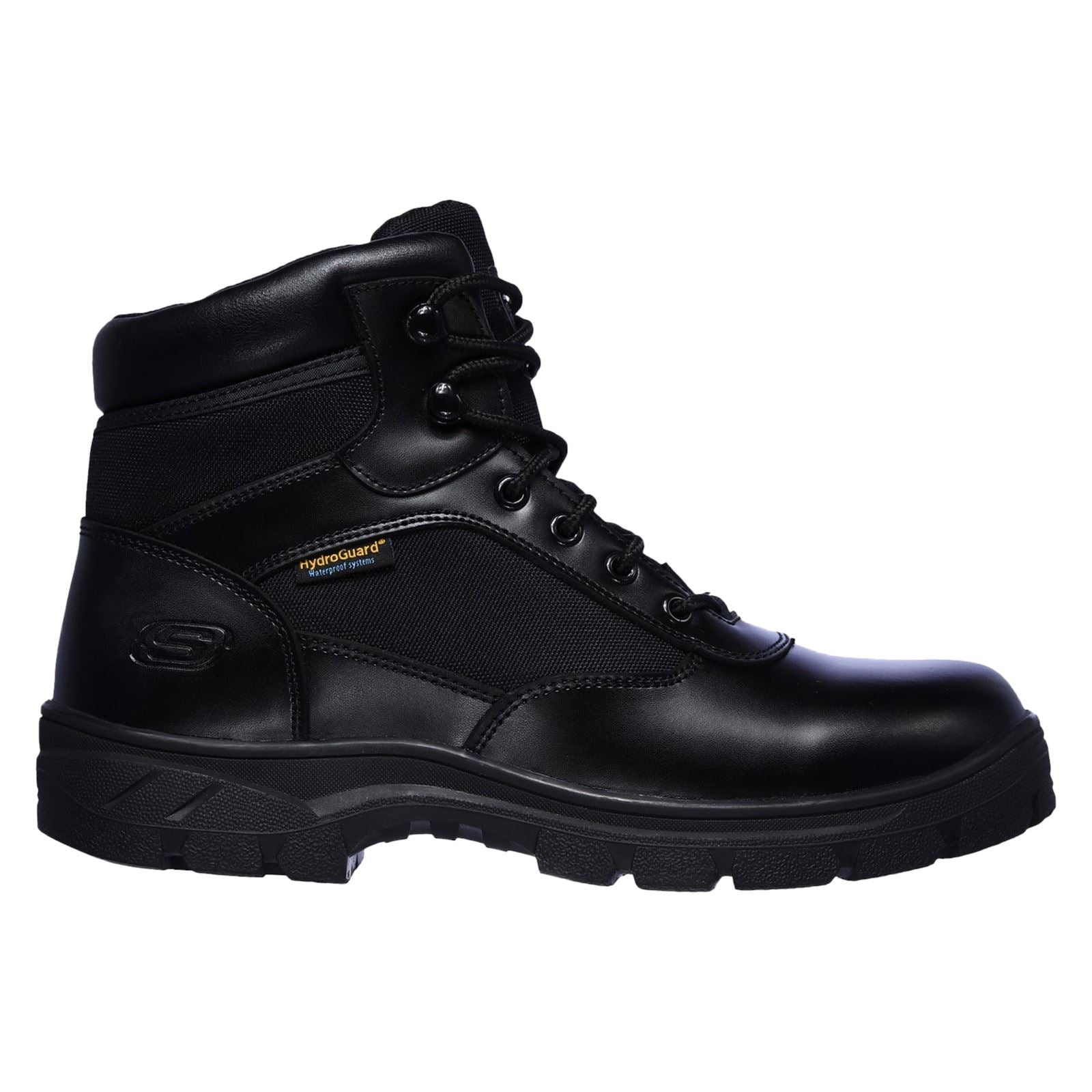 Skechers Workwear Wascana Benen WP Tactical Bottes De Sécurité En Cuir Pour Hommes Noires