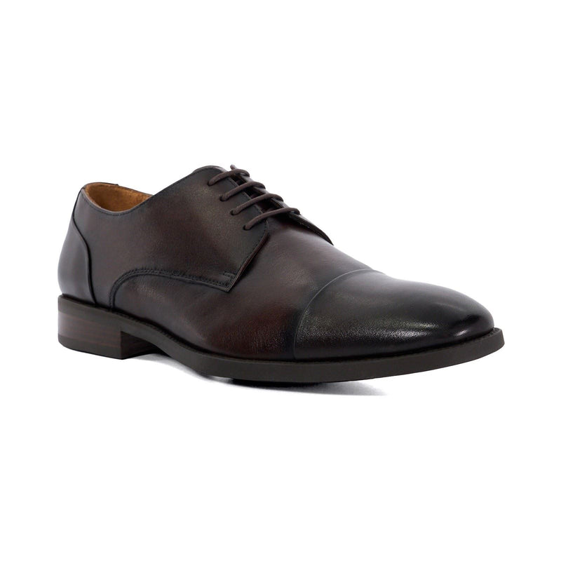 Dune Suffix Chaussures En Cuir Marron À Lacets Pour Homme