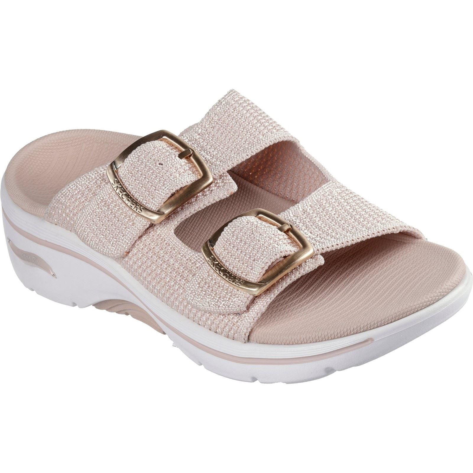 Skechers Go Walk Arch Fit 2.0 Destined Sandales Femme En Tissu Blush