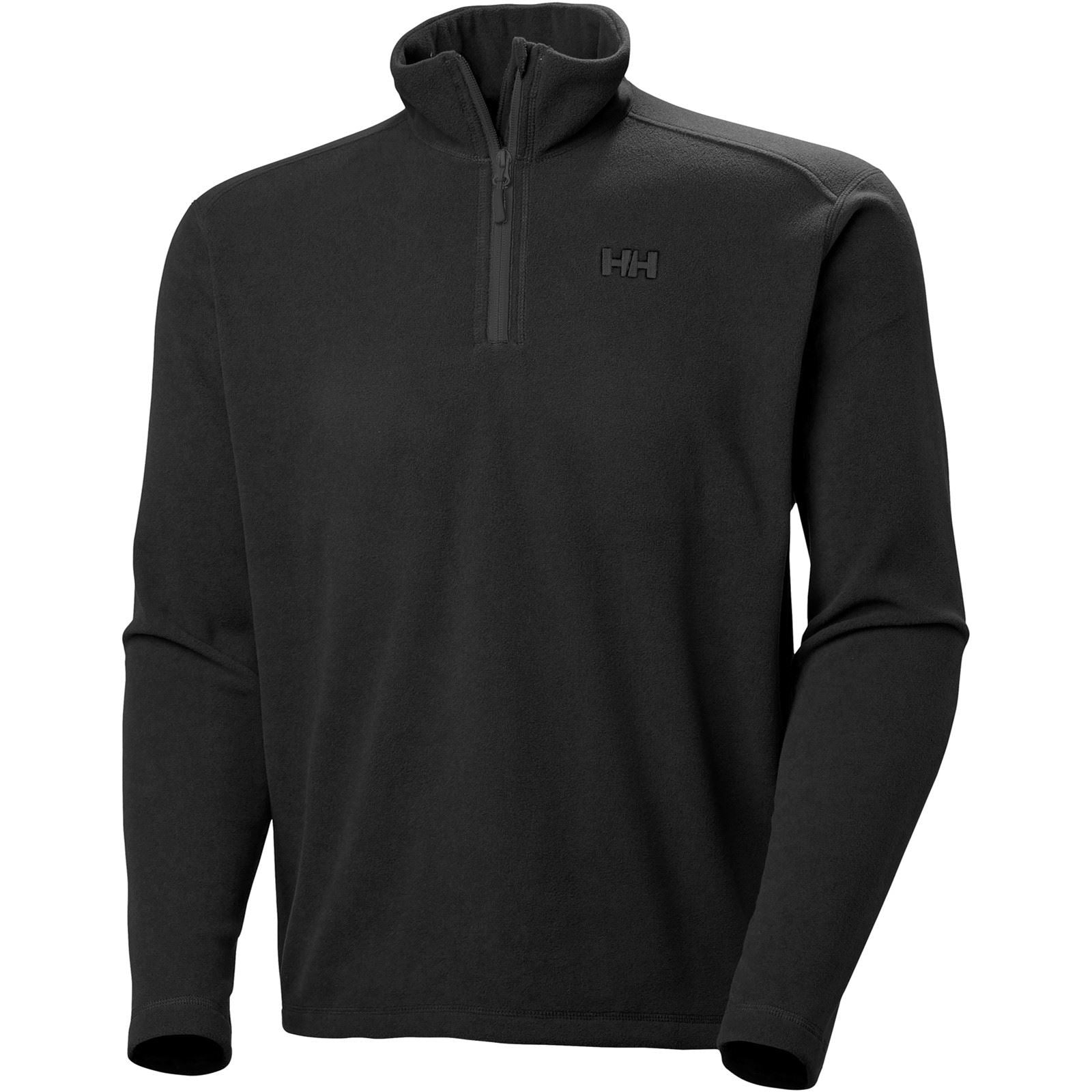 Helly Hansen Sport Daybreaker 1/2 Zip Pull En Polaire Noir Pour Homme En Polyester