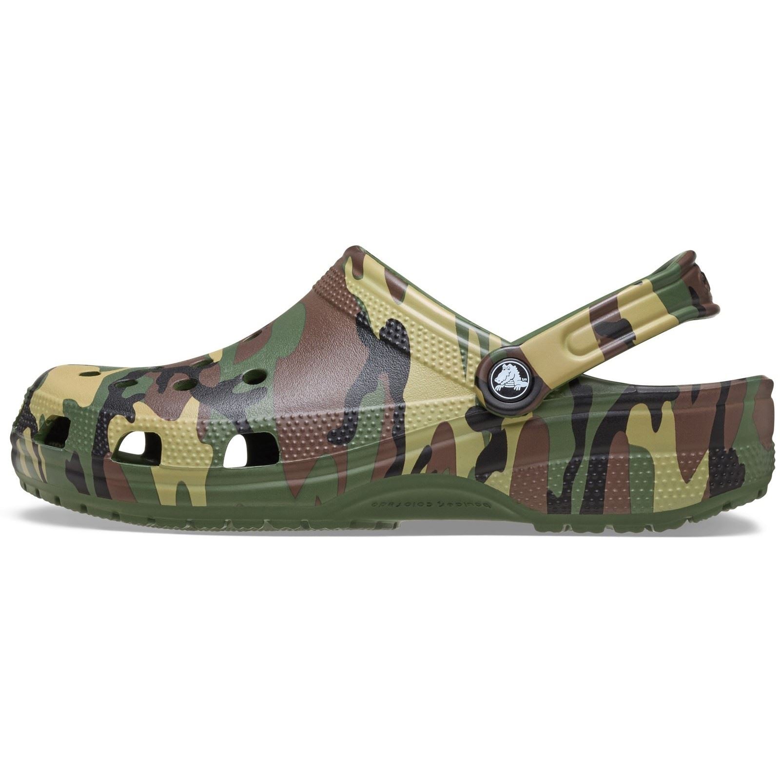 Crocs Classic Camouflage Sabots Verts Armée Pour Hommes En Eva