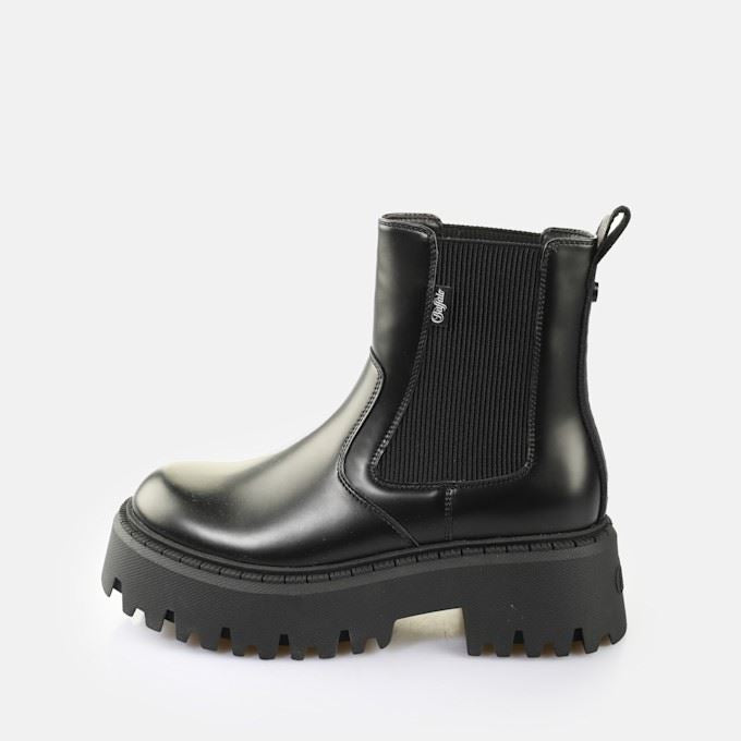Buffalo Aspen Chelsea Bottes Noires Pour Femmes