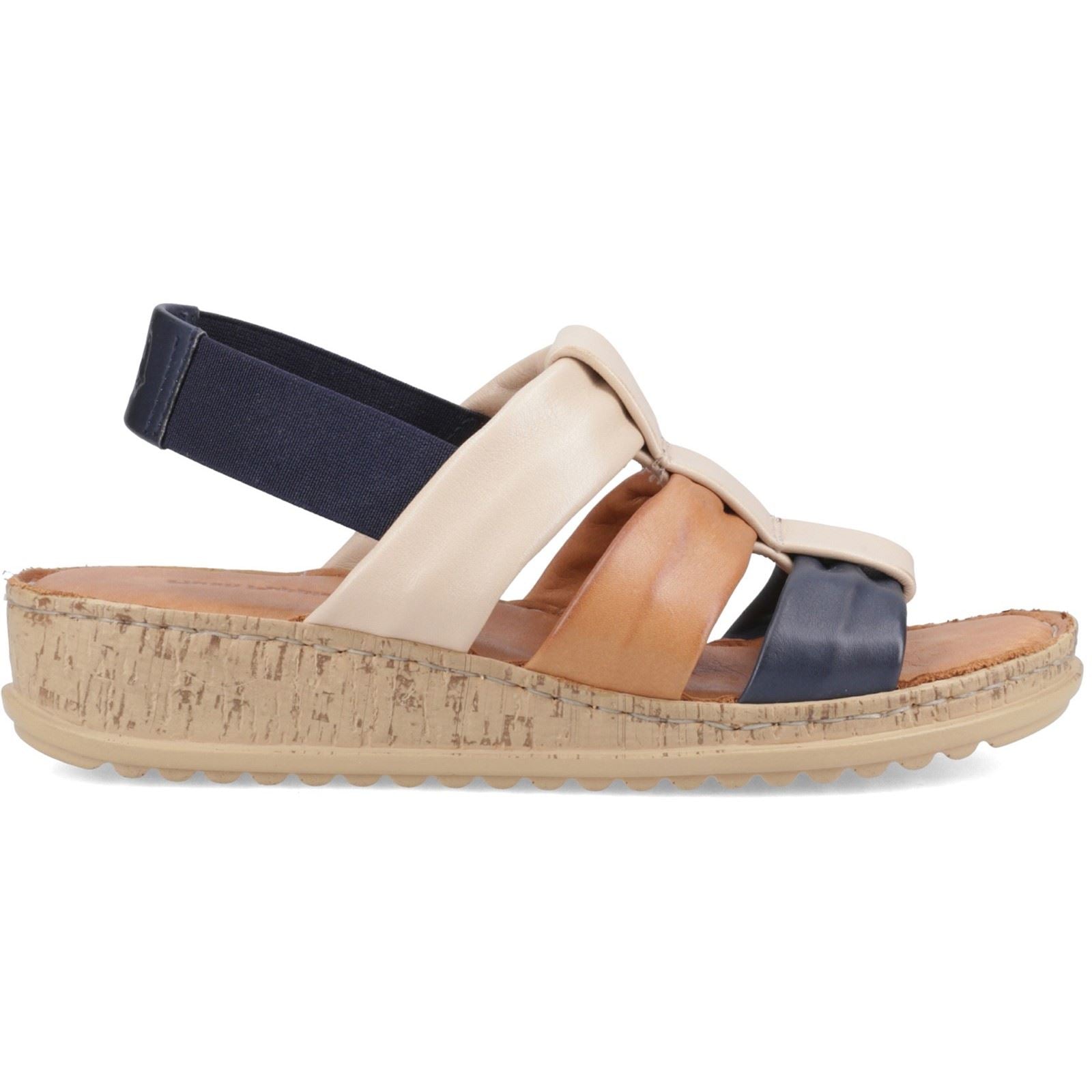 Hush Puppies Eden Gladiator Sandales En Cuir Pour Femmes Mixte Marine