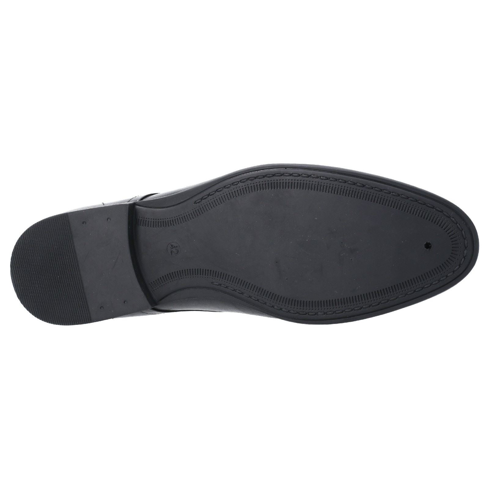 Hush Puppies Ollie Cap Toe Chaussures En Cuir Noir À Lacets Pour Hommes
