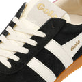 Gola Elan Baskets Noires En Daim Pour Femmes