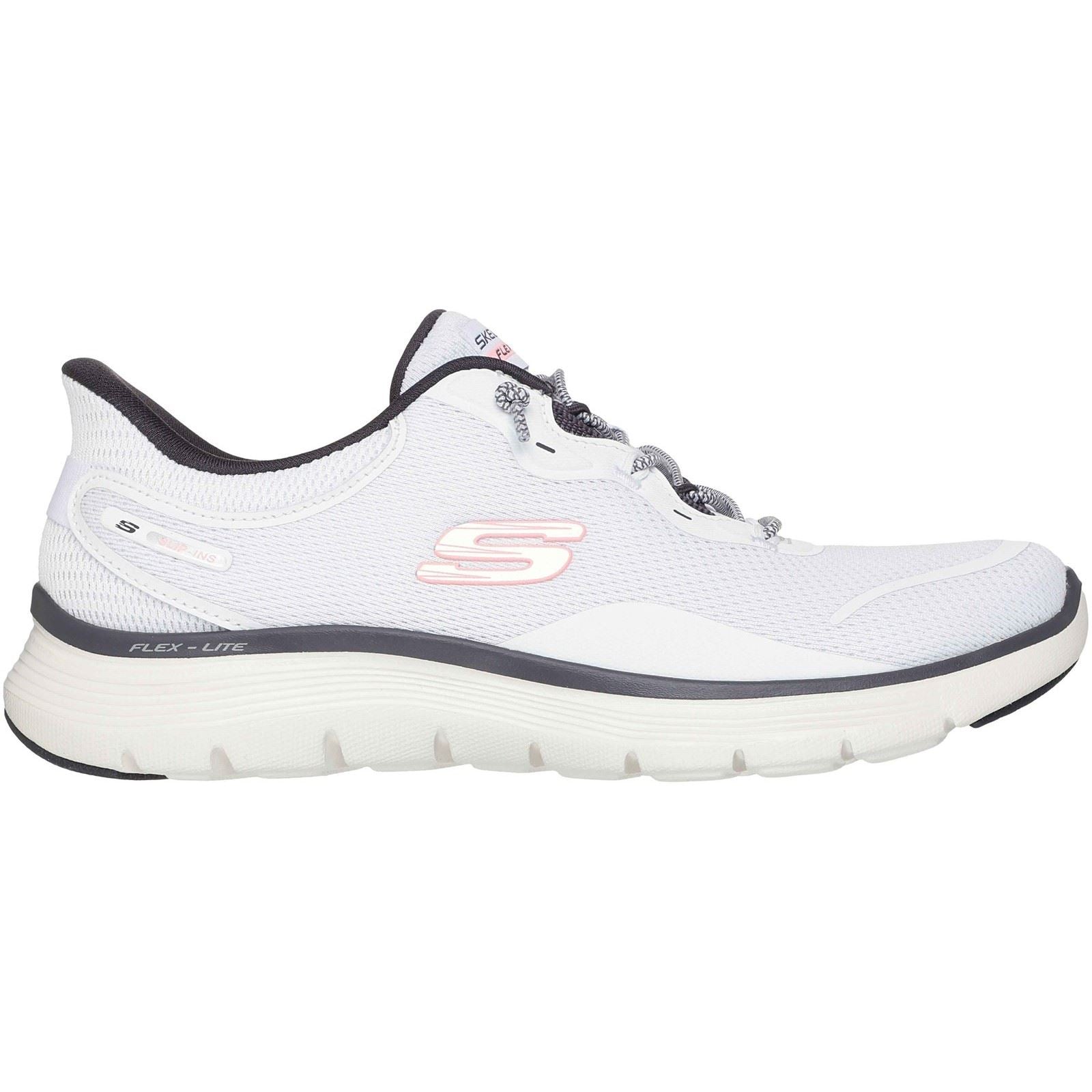 Skechers Flex Appeal 5.0 Easy Breezy Baskets Femme Blanches/Multi En Textile