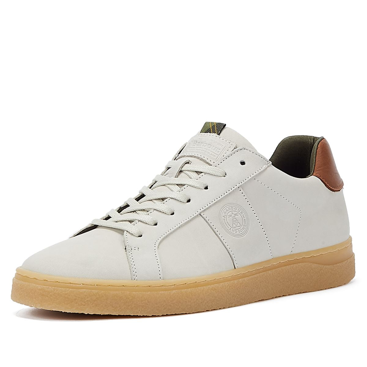 Barbour Baskets Blanches Pour Hommes.
