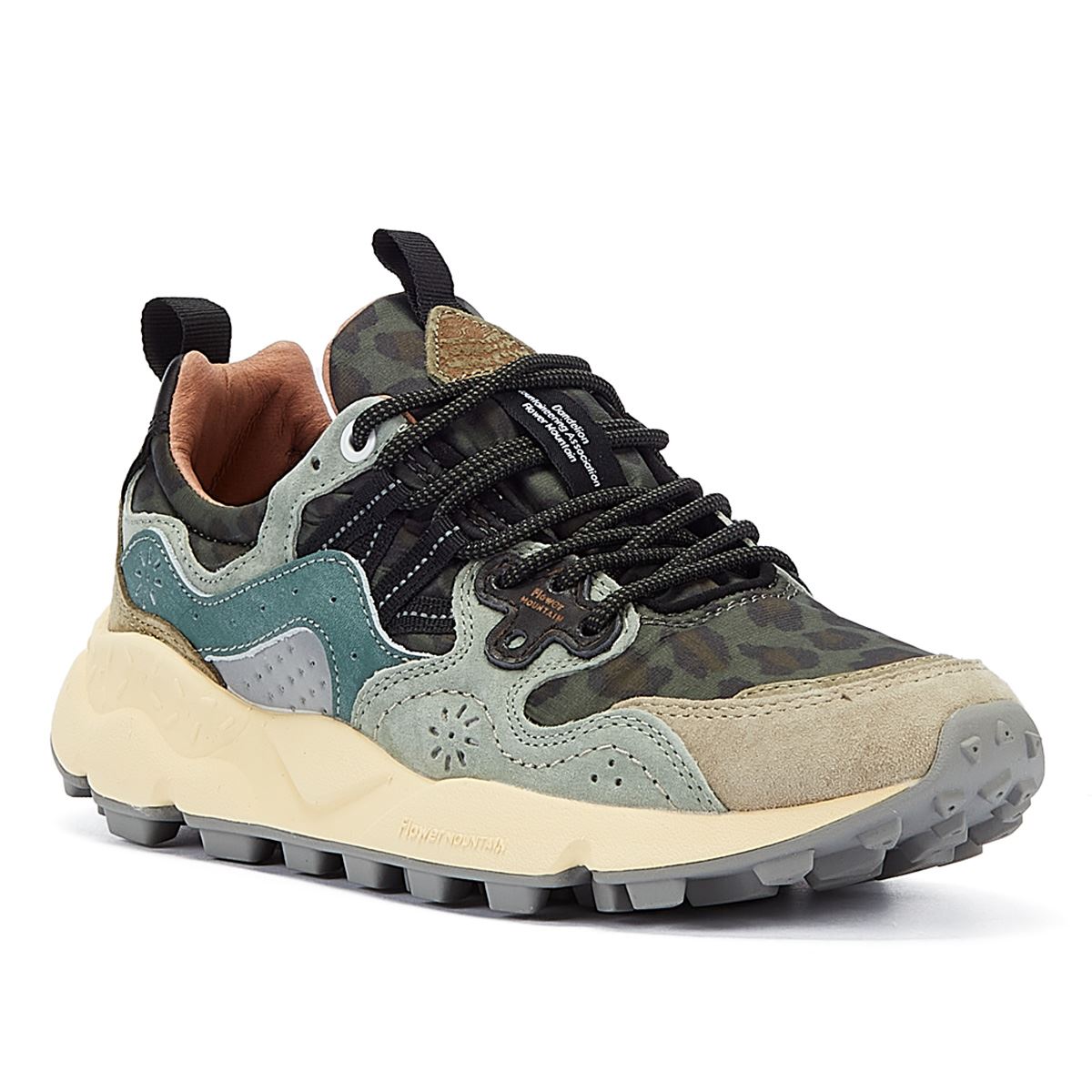 Flower Mountain Yamano 3 Baskets En Daim Noir/Gris