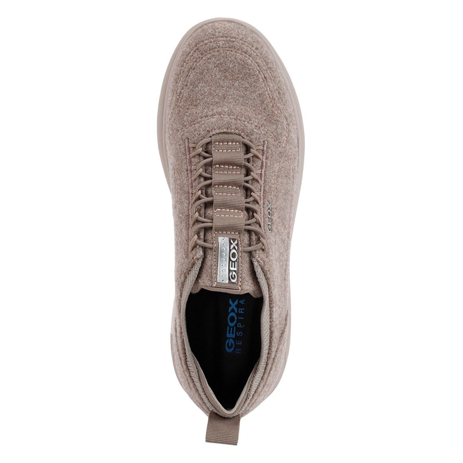 Geox D Spherica A Baskets Pour Femmes En Laine Mélangée Rose Foncé
